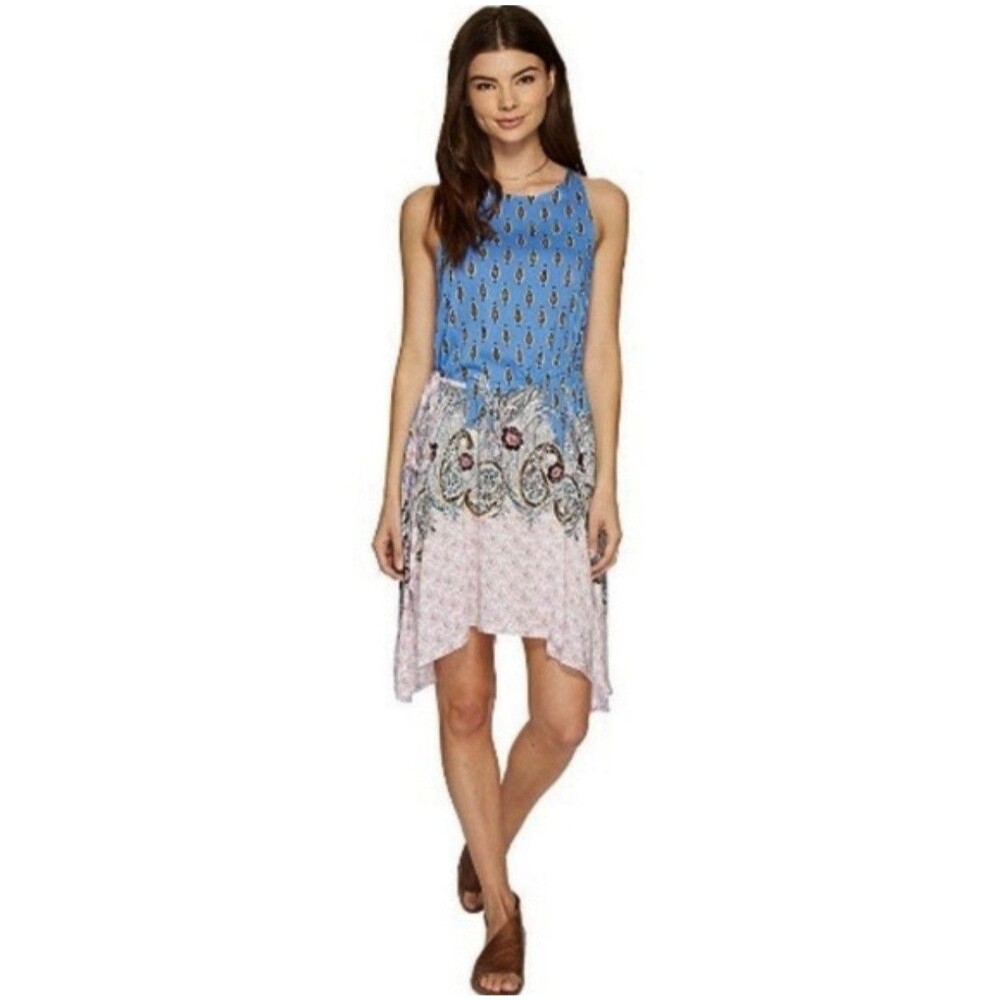 Intimately Free People Paisley Handkerchief Hem Slip Dress M